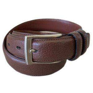 Original Penguin Full Grain Cowhide Lined on Bonded Leather Belt